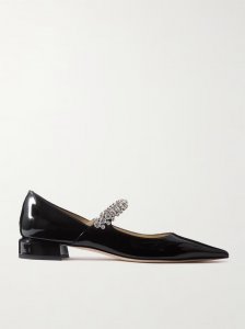 Bing 25 crystal-embellished patent-leather pumps Bing 25 crystal-embellished patent-leather pumps