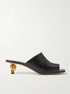 Knot leather mules Knot leather mules