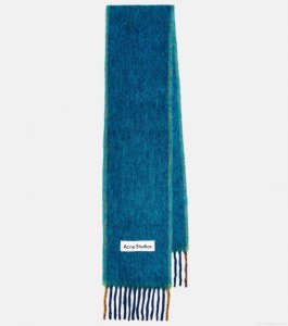 Acne StudiosFringed alpaca and wool-blend scarf Acne StudiosFringed alpaca and wool-blend scarf