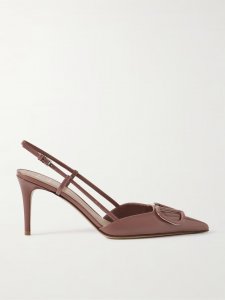 VLOGO patent-leather slingback pumps VLOGO patent-leather slingback pumps
