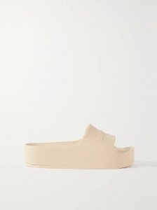 Mono logo-embossed rubber platform slides Mono logo-embossed rubber platform slides