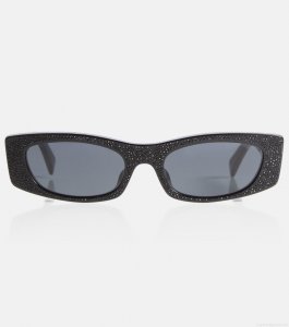 Celine EyewearEmbellished rectangular sunglasses Celine EyewearEmbellished rectangular sunglasses