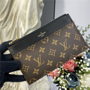Louis Vuitton Slim Purse Monogram Brown Louis Vuitton Slim Purse Monogram Brown