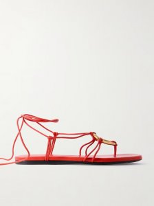 Embellished leather sandals Embellished leather sandals