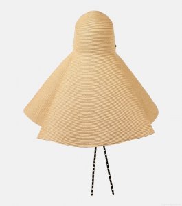 AlaïaCapeline straw cloche hat AlaïaCapeline straw cloche hat