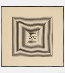 TotemeMonogram silk twill scarf TotemeMonogram silk twill scarf