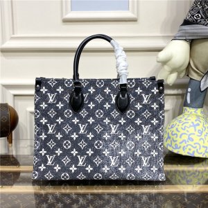 Louis Vuitton OnTheGo MM Gray Denim Louis Vuitton OnTheGo MM Gray Denim