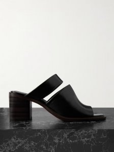 Leather mules Leather mules