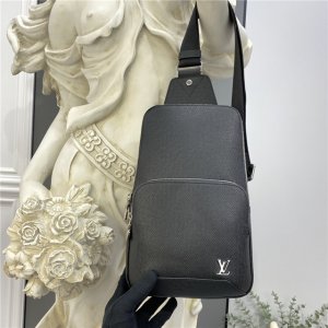 Louis Vuitton Avenue Sling Bag Taiga Leather – Men (Black) Louis Vuitton Avenue Sling Bag Taiga Leather – Men (Black)