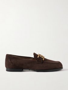 Gomma embellished suede loafers Gomma embellished suede loafers