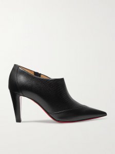 80 Paneled smooth and lizard-effect leather ankle boots 80 Paneled smooth and lizard-effect leather ankle boots