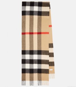 BurberryBurberry Check cashmere scarf BurberryBurberry Check cashmere scarf