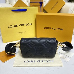 Louis Vuitton Wallet on Strap Bubblegram Black Louis Vuitton Wallet on Strap Bubblegram Black