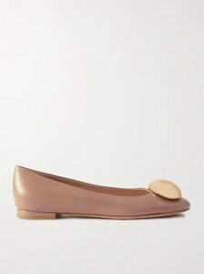Embellished leather ballet flats Embellished leather ballet flats