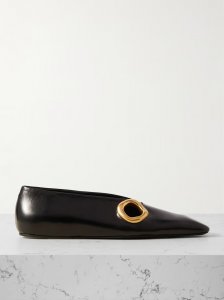 Embellished leather ballet flats Embellished leather ballet flats
