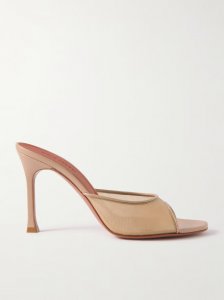 Alexa mesh and leather mules Alexa mesh and leather mules