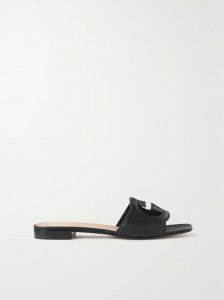 Cutout leather slides Cutout leather slides
