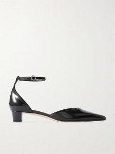 Perrine glossed-leather pumps Perrine glossed-leather pumps