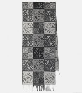 LoeweAnagram wool and cashmere scarf LoeweAnagram wool and cashmere scarf