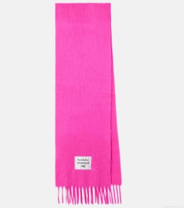 Acne StudiosLogo wool-blend scarf Acne StudiosLogo wool-blend scarf