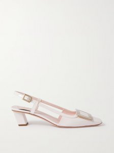 Belle Vivier patent-leather slingback pumps Belle Vivier patent-leather slingback pumps