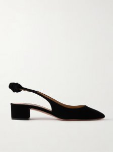 Very Bow 35 suede slingback pumps Very Bow 35 suede slingback pumps