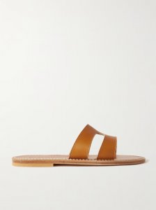 Menandre cutout leather slides Menandre cutout leather slides