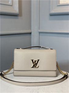 Louis Vuitton Lockme Clutch Greige Louis Vuitton Lockme Clutch Greige