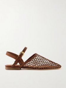 Rete crocheted and leather sandals Rete crocheted and leather sandals
