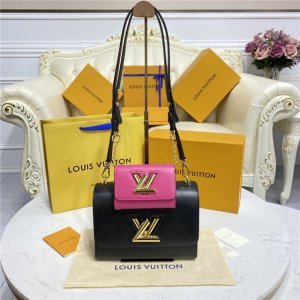 Louis Vuitton Twist MM Black / Fuchsia Louis Vuitton Twist MM Black / Fuchsia