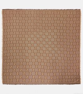 GucciGG cotton and silk jacquard scarf GucciGG cotton and silk jacquard scarf