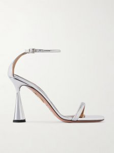 Hot 95 metallic faux leather sandals Hot 95 metallic faux leather sandals