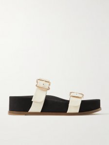 Wren leather platform slides Wren leather platform slides