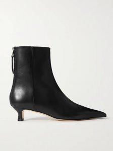 Zoe leather point-toe ankle boots Zoe leather point-toe ankle boots