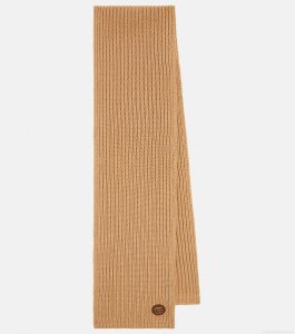 GucciRibbed-knit wool and cashmere scarf GucciRibbed-knit wool and cashmere scarf