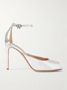 Nuit 95 mirrored-leather pumps Nuit 95 mirrored-leather pumps