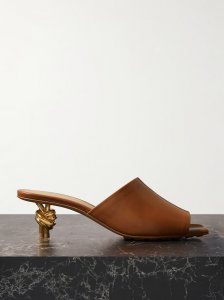 Knot leather mules Knot leather mules