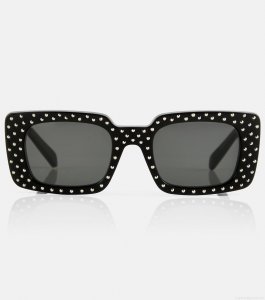 Celine EyewearEmbellished rectangular sunglasses Celine EyewearEmbellished rectangular sunglasses