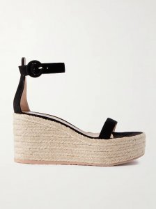 45 suede espadrille wedge sandals 45 suede espadrille wedge sandals