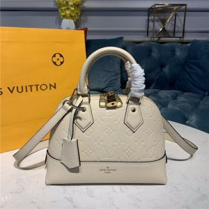 Louis Vuitton Neo Alma BB Monogram Empreinte Leather Creme Louis Vuitton Neo Alma BB Monogram Empreinte Leather Creme