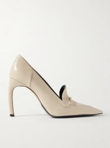 Embellished glossed-leather pumps Embellished glossed-leather pumps