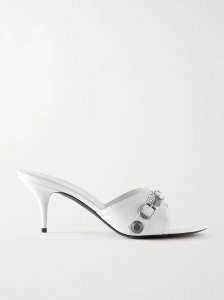 Cagole embellished leather mules Cagole embellished leather mules