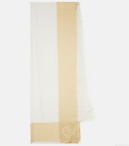 Loro PianaCashmere and silk jacquard scarf Loro PianaCashmere and silk jacquard scarf