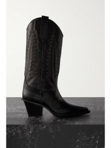 Rosario embroidered textured and croc-effect leather cowboy boots Rosario embroidered textured and croc-effect leather cowboy boots