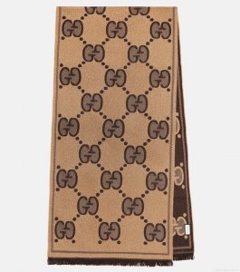 GucciGG wool jacquard scarf GucciGG wool jacquard scarf