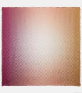 GucciGG cotton and silk jacquard scarf GucciGG cotton and silk jacquard scarf