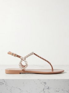 Almost Bare crystal-embellished PVC sandals Almost Bare crystal-embellished PVC sandals