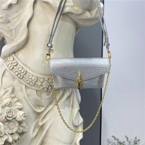 Louis Vuitton Padlock On Strap Epi Leather Silver Louis Vuitton Padlock On Strap Epi Leather Silver