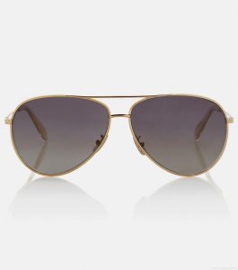 Celine EyewearAviator sunglasses with leather pouch Celine EyewearAviator sunglasses with leather pouch