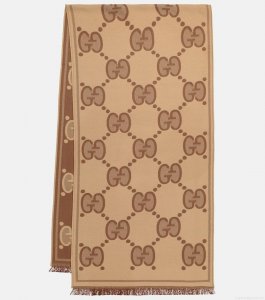 GucciGG wool jacquard scarf GucciGG wool jacquard scarf